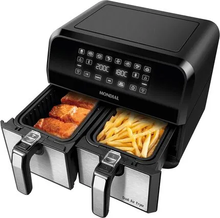 Mondial Air Fryer Dual Duplo Cesto 8L 2200W